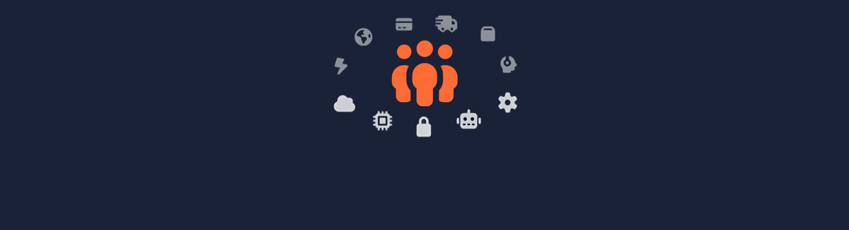 Techify About Us hero image showing 3 figures together, symbolizing collaboration and growth