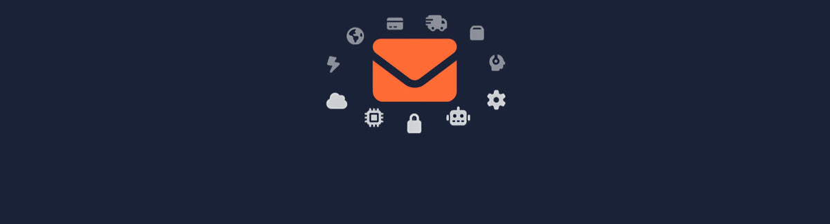 Techify™ contact section with orange envelope icon representing direct support and communication