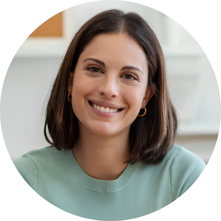 Woman smiling naturally, happy with her Techify™ purchase.